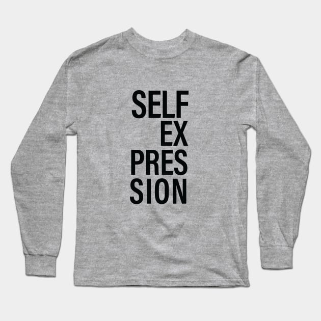 SELF EXPRESSION Long Sleeve T-Shirt by The Steve Store